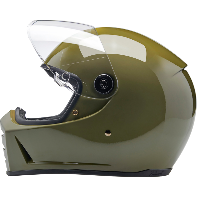 BILTWELL LANE SPLITTER ECE 22.06 Olive Green Left Side - Driven Powersports