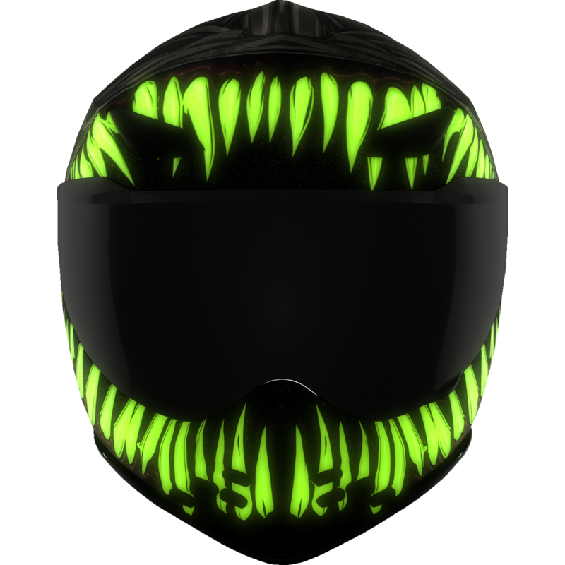 ICON HELMET DOMN GRAND MAW Gray Front - Driven Powersports