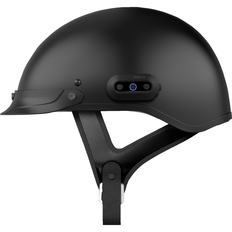 SENA CAVALRY-2, MESH HALF HELMET, Matte Black Left Side - Driven Powersports