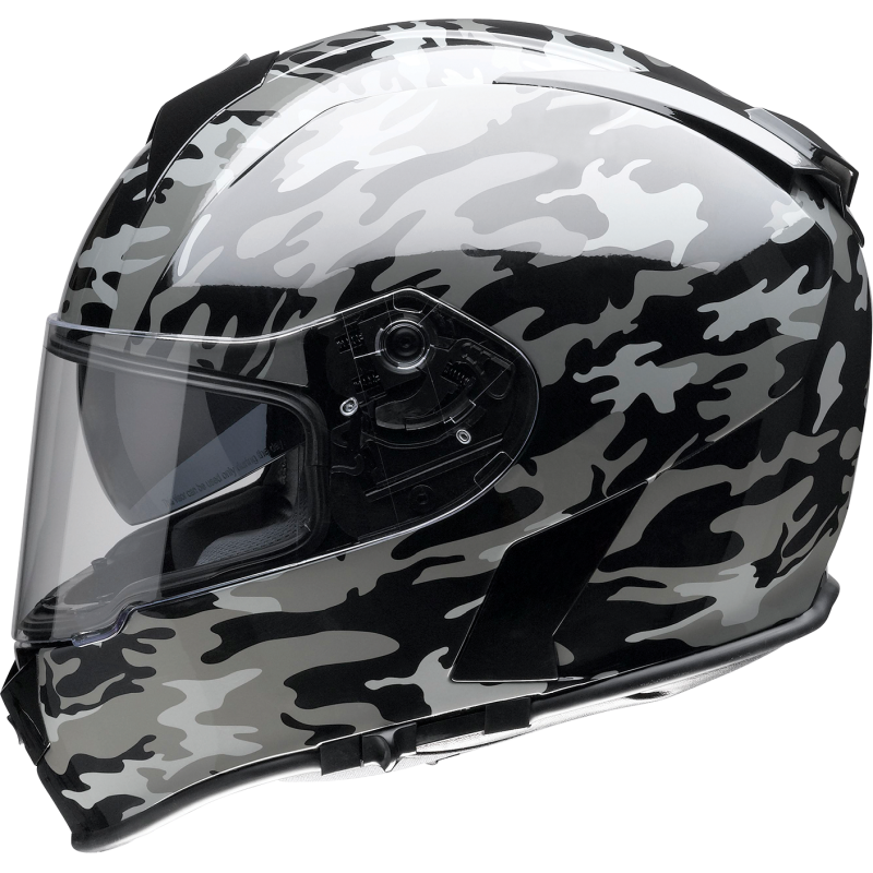 Z1R HLMT WARRANT Camo Black/Gray Left Side - Driven Powersports