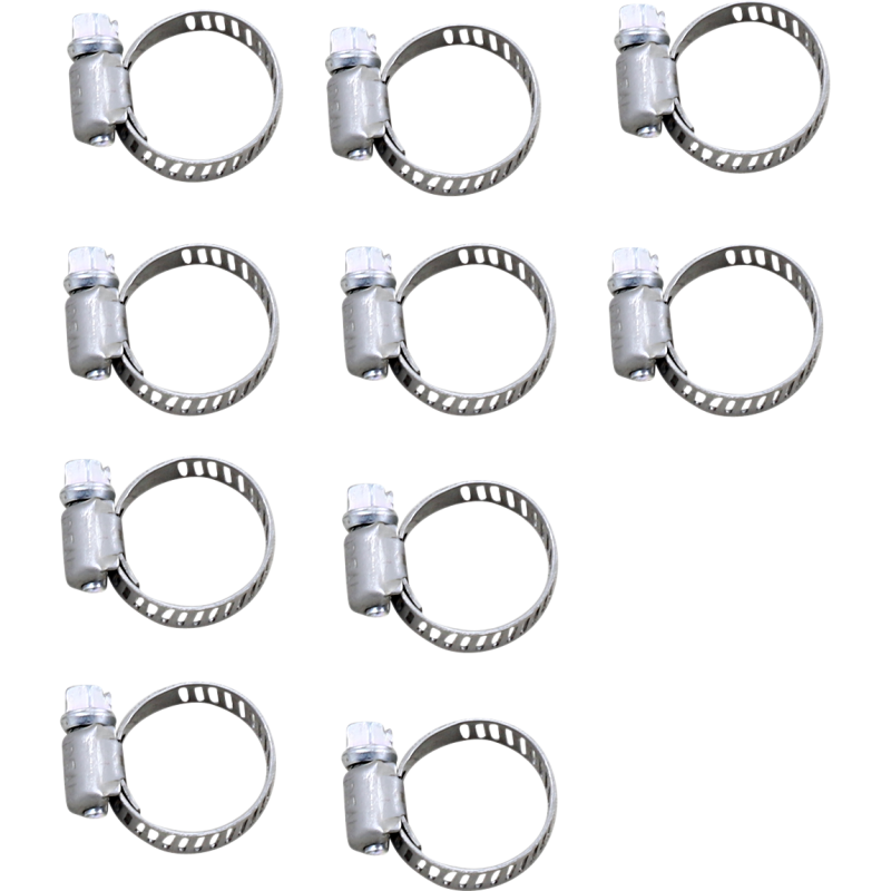 DRAG SPECIALTIES STAINLESS MINI-CLAMP 10PK DRAG Front - Driven Powersports