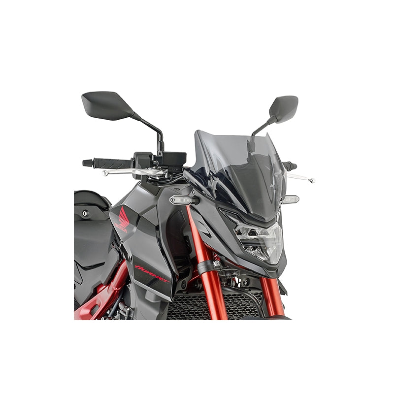 2166A Windshield - Smoke - Fumé - Honda CB50 Hornet 2023-24, CFMOTO 675NK 2025-26 - Driven Powersports