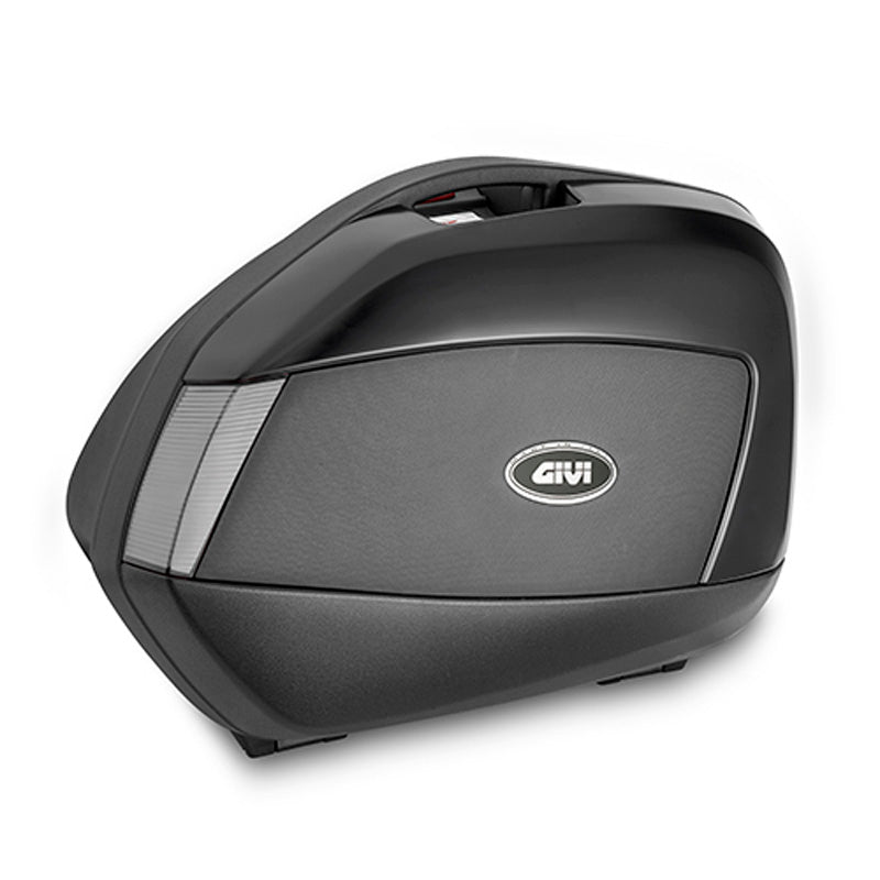 GIVI V35NT Tech Monokey Motorcycle Side Cases 2pcs, Matte Black/Smoke
