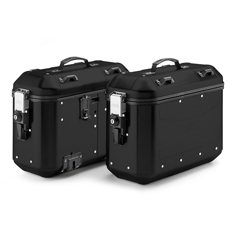 GIVI DLMK36B RESTYLED TREKKER DOLOMITI ALU BLACK /2PCS Black - Driven Powersports