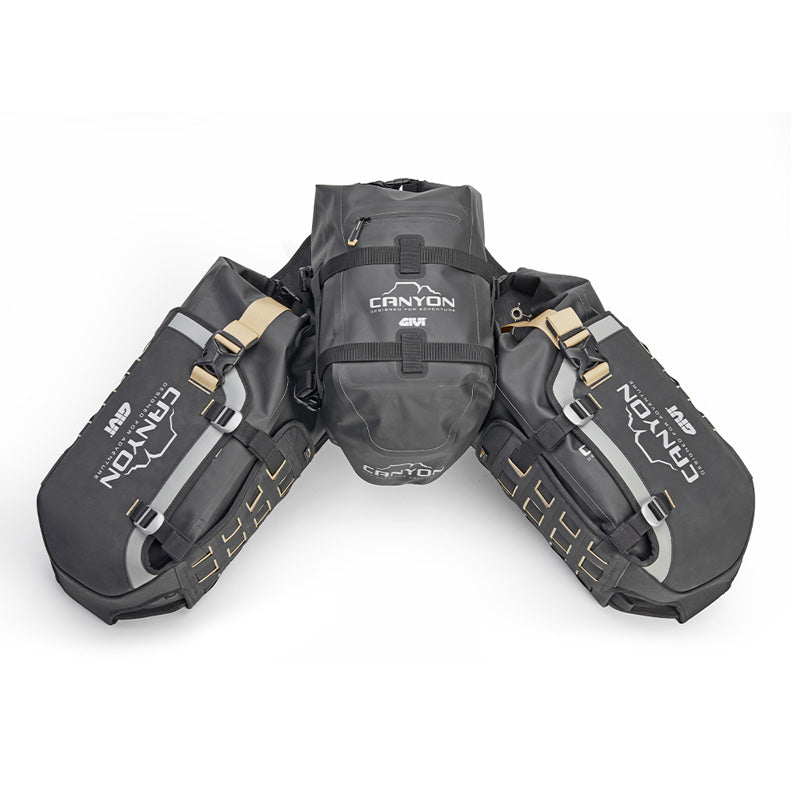 GIVI GRT721B Gravel-T Motorcycle Saddlebag 44L, Black