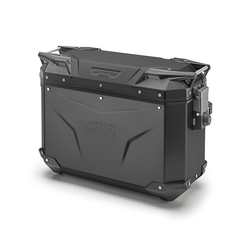 GIVI 37L OBKE37BL TREKKER OUTBACK EVO BLACK LEFT SIDE Black - Driven Powersports