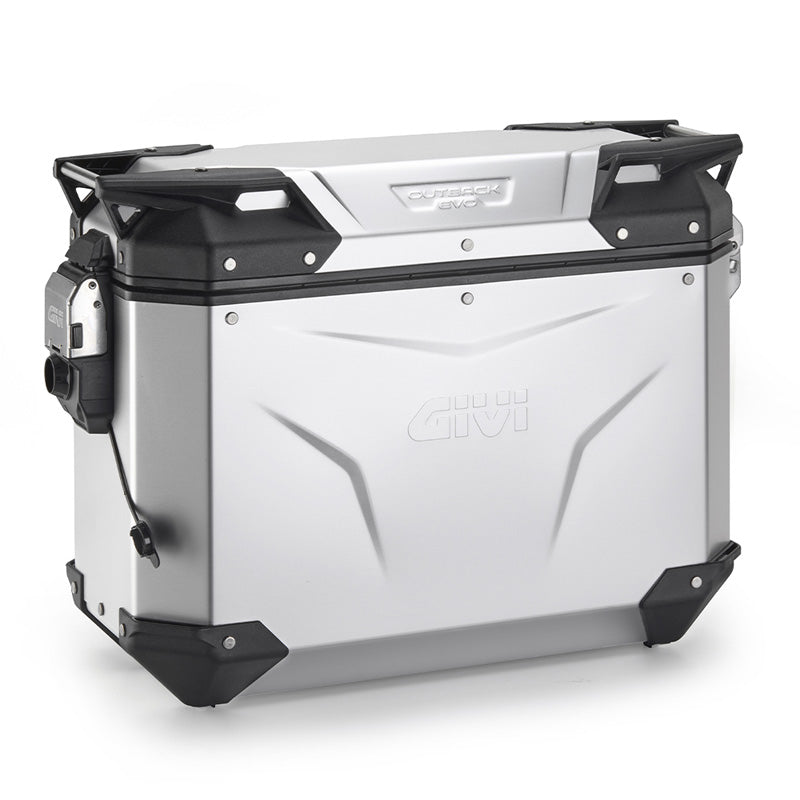 GIVI OBKEV37AAR Trekker Outback EVO Motorcycle Side Case 37L, Right, Anodized