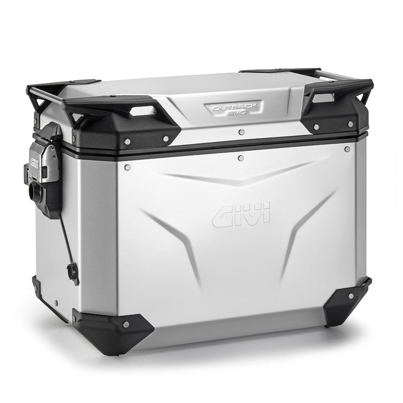 GIVI OBKEV48AAR Trekker Outback EVO Motorcycle Side Case 48L, Right, Anodized