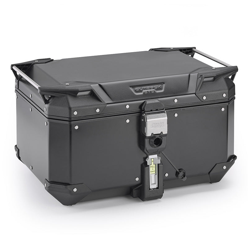 GIVI 58L TREKKER OUTBACK EVO OBKEV58B TOP ALUMINIUM BLACK Black - Driven Powersports
