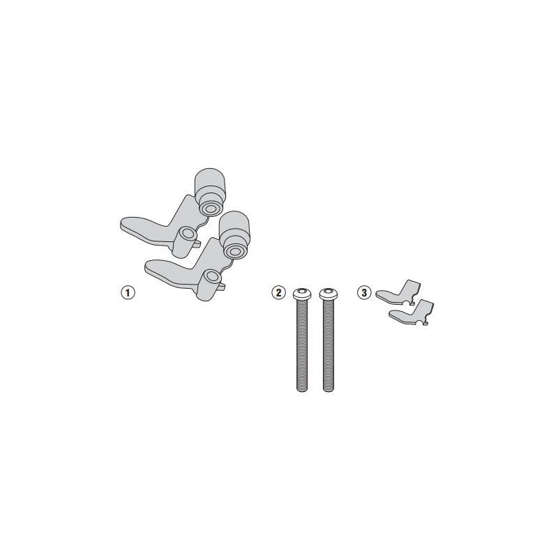 GIVI PLR5118KIT Adapter Kit for PLR5118 Grab Bars, fits BMW F800GT