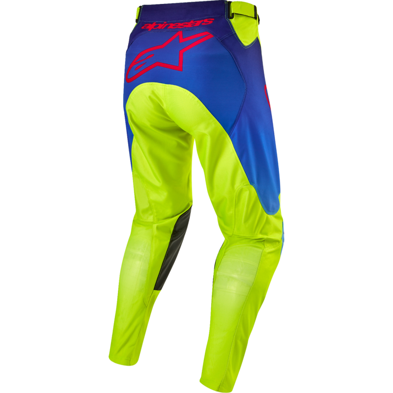 ALPINESTARS PANT RAC-HOEN Fluo Yellow/Blue Night/Navy Back - Driven Powersports