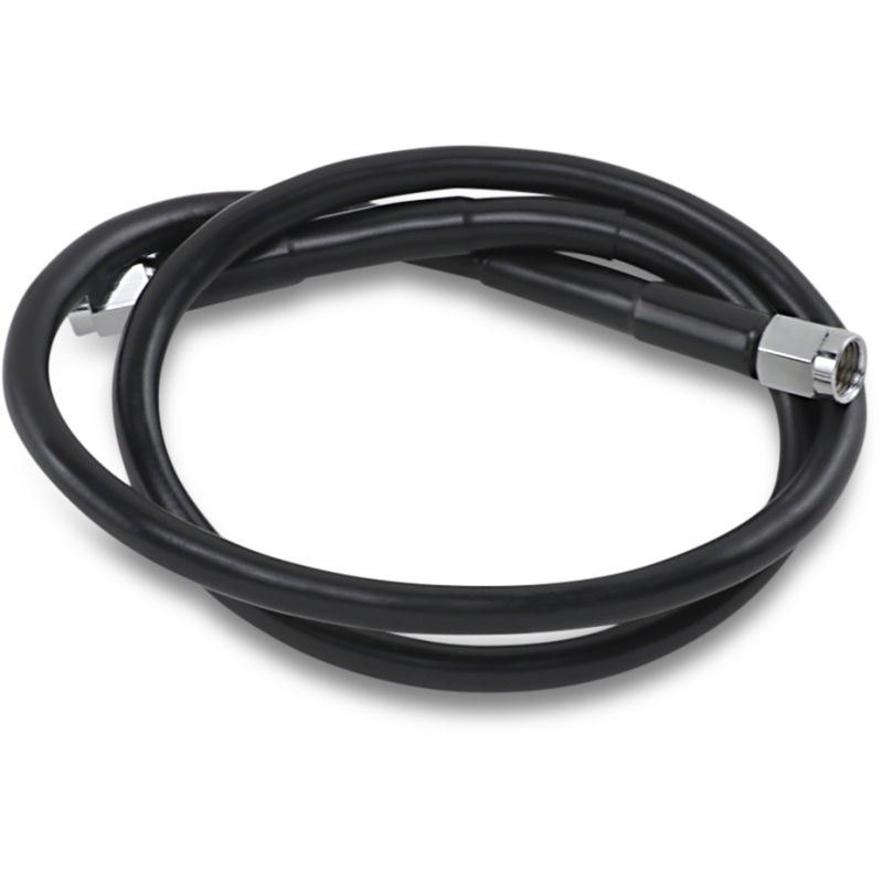DRAG SPECIALTIES BLACK S/S BRAKE LINE 30" Front - Driven Powersports
