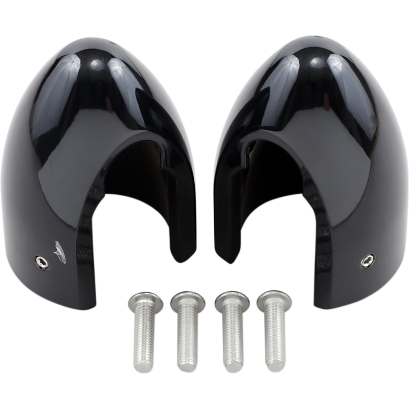 BARON COVERS FORK/AXLE Black Front - Driven Powersports