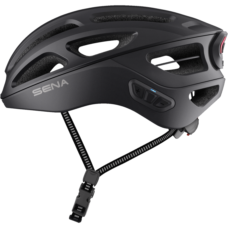 SENA CYCLING HELMET R1 EVO Matte Black Left Side - Driven Powersports