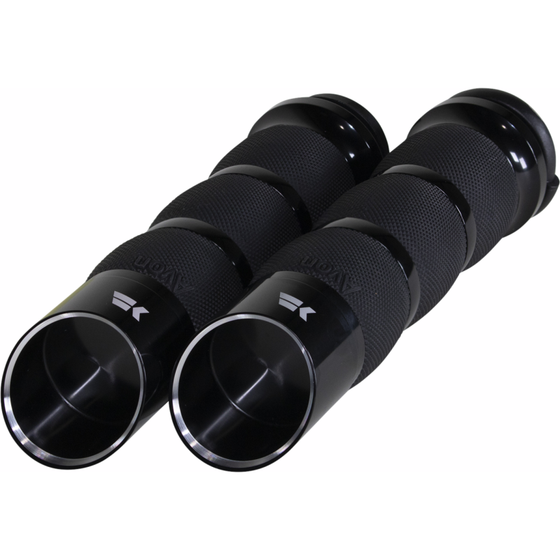 KHROME WERKS GRIP AIR EDGE TBW Blue Front - Driven Powersports