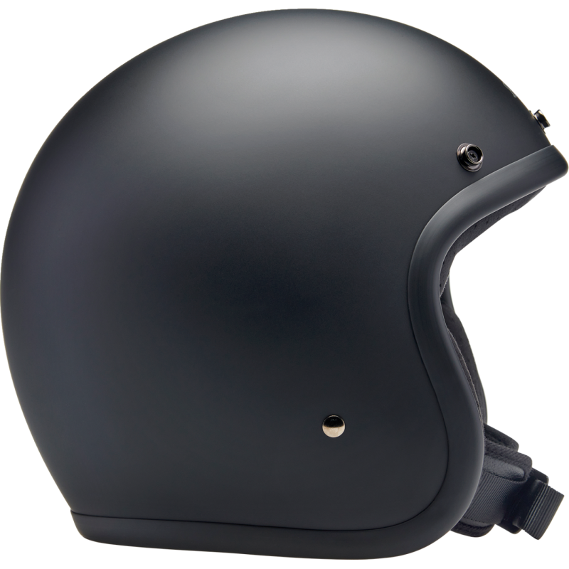BILTWELL HELMET BONANZA Flat Black Front - Driven Powersports
