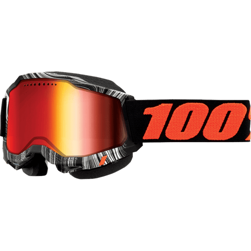 100% ACCURI 2 SNOWMOBILE GOGGLE GEOSPACE - MIRROR RED LENS - Driven Powersports Inc.19626100102050022-00007