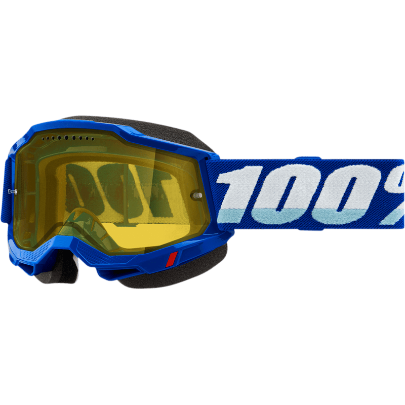 100% ACCURI 2 SNOWMOBILE GOGGLE YELLOW VENTED DUAL LENS - DRIVEN Canada's Powersports 19626100092450021 - 00002