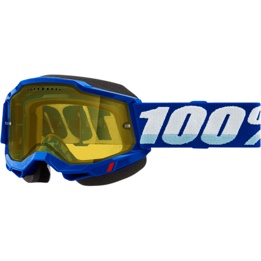 100% ACCURI 2 SNOWMOBILE GOGGLE - YELLOW VENTED DUAL LENS - Driven Powersports Inc.19626100092450021-00002