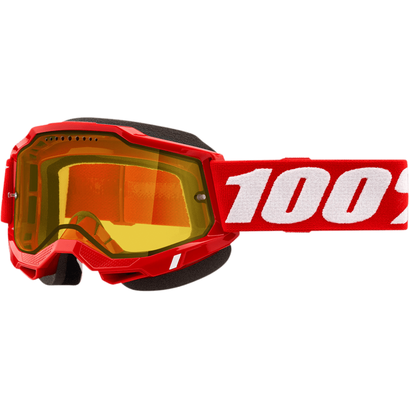 100% ACCURI 2 SNOWMOBILE GOGGLE YELLOW VENTED DUAL LENS - DRIVEN Canada's Powersports 19626100097950021 - 00005