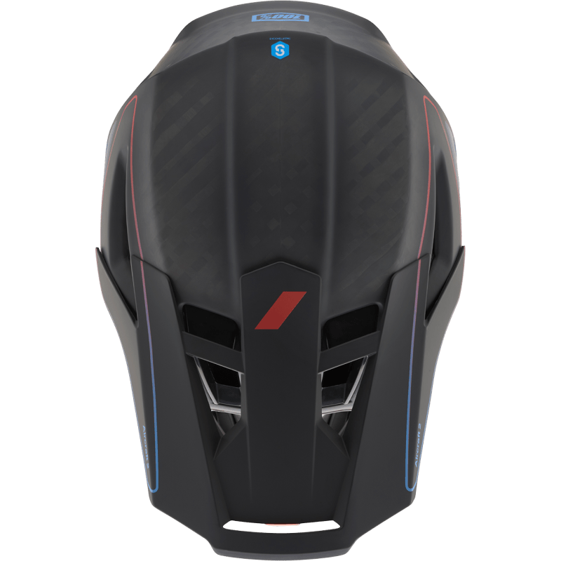 100% AIRCRAFT 2 HELMET CARBON STEEL BLUE/NEON - DRIVEN Canada's Powersports 80002 - 00013