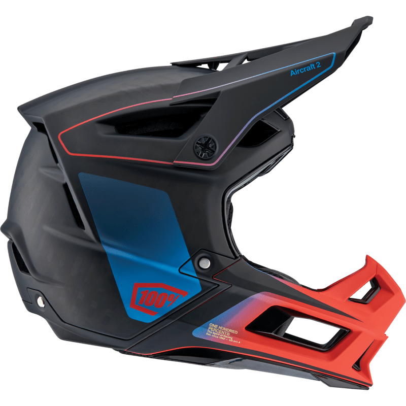 100% AIRCRAFT 2 HELMET CARBON STEEL BLUE/NEON - DRIVEN Canada's Powersports 80002 - 00013