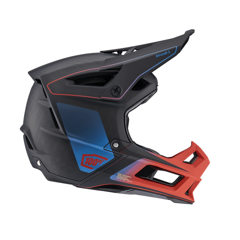 100% AIRCRAFT 2 HELMET CARBON STEEL BLUE/NEON - DRIVEN Canada's Powersports 80002 - 00013