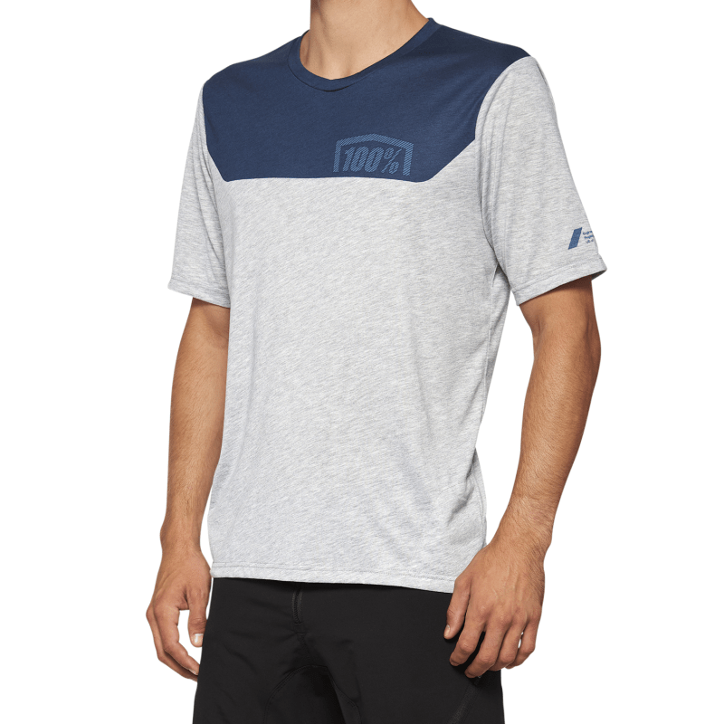 100% AIRMATIC SHORT SLEEVE JERSEY GREY/MIDNIGHT - DRIVEN Canada's Powersports 84126918956940014 - 00015