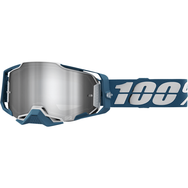 100% ARMEGA GOGGLE ALBAR FLASH SILVER LENS (50005 - 00005) - DRIVEN Canada's Powersports 19626100120450005 - 00005
