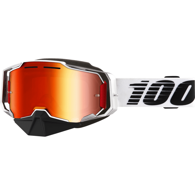 100% ARMEGA SNOWMOBILE GOGGLE LIGHTSABER MIRROR RED LENS (50008 - 00002) - DRIVEN Canada's Powersports 19626100144050008 - 00002