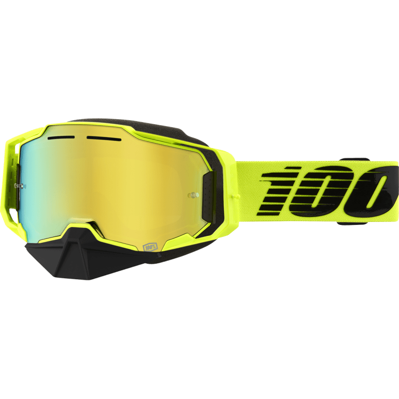 100% ARMEGA SNOWMOBILE GOGGLE NUCLEAR CITRUS MIRROR GOLD LENS (50008 - 00003) - DRIVEN Canada's Powersports 19626100145750008 - 00003
