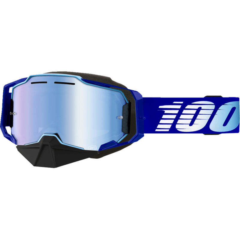 100% ARMEGA SNOWMOBILE GOGGLE ROYAL MIRROR BLUE LENS (50008 - 00004) - DRIVEN Canada's Powersports 19626100147150008 - 00004