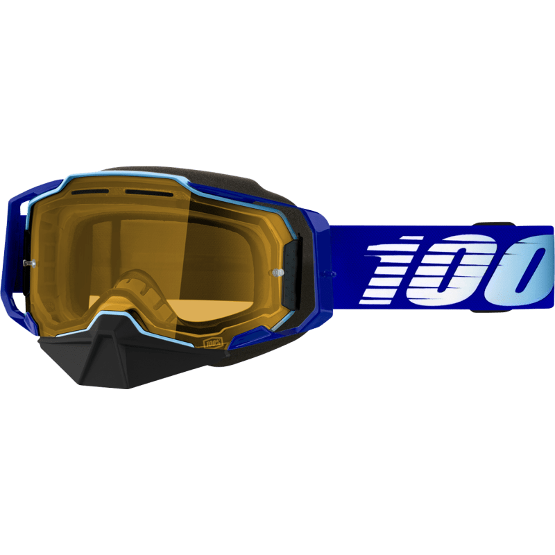 100% ARMEGA SNOWMOBILE GOGGLE ROYAL YELLOW LENS (50007 - 00004) - DRIVEN Canada's Powersports 19626100141950007 - 00004