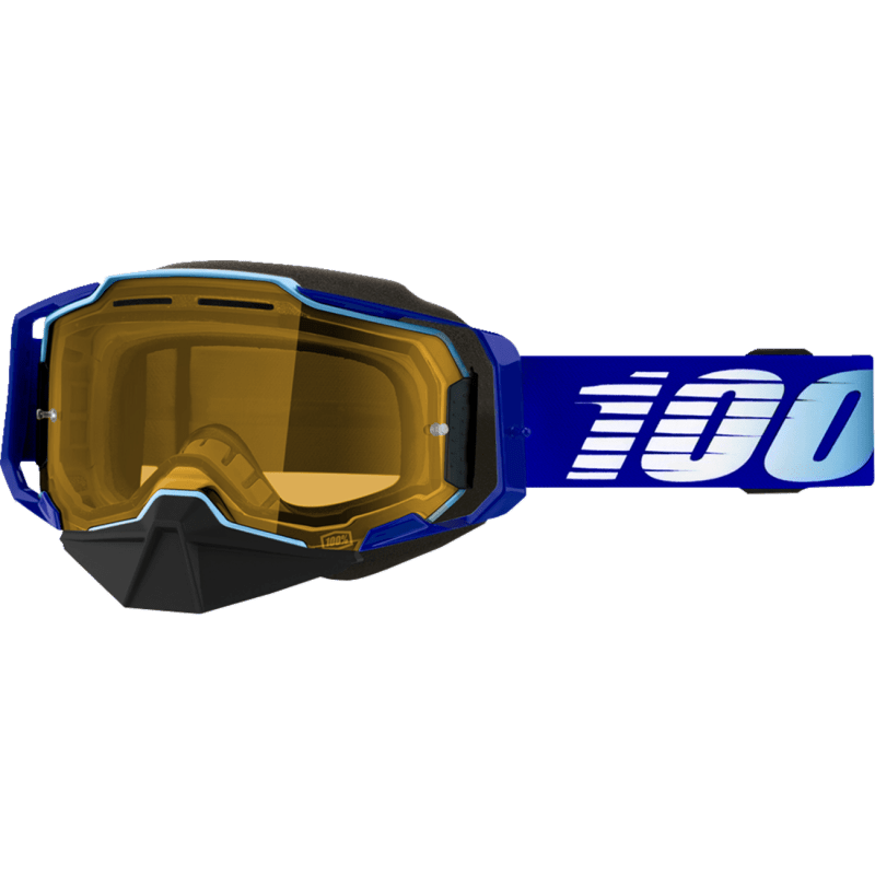 100% ARMEGA SNOWMOBILE GOGGLE ROYAL YELLOW LENS (50007 - 00004) - DRIVEN Canada's Powersports 19626100141950007 - 00004