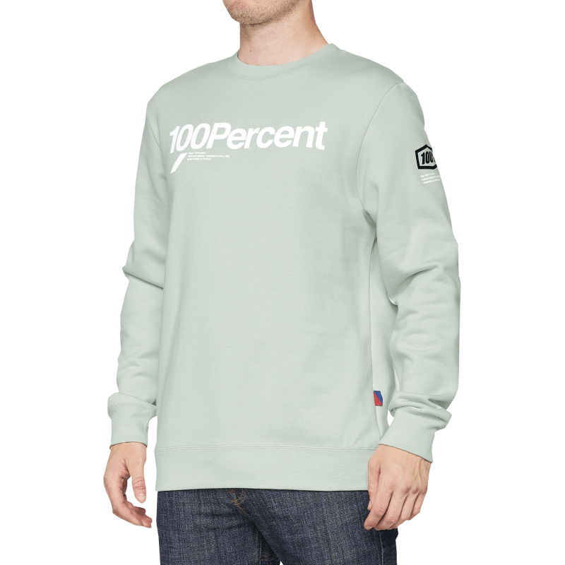 100% MANIFESTO CREWNECK SWEATSHIRT PALE AQUA - DRIVEN Canada's Powersports 84126915894736040 - 403 - 10