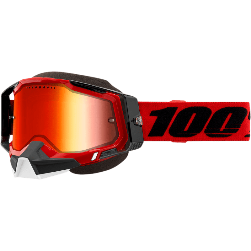 100% RACECRAFT 2 SNOWMOBILE GOGGLE MIRROR RED LENS - DRIVEN Canada's Powersports 19626100186050012 - 00003