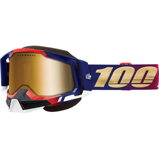 100% RACECRAFT 2 SNOWMOBILE GOGGLE UNITED - TRUE GOLD LENS - Driven Powersports Inc.19626100188450012-00006