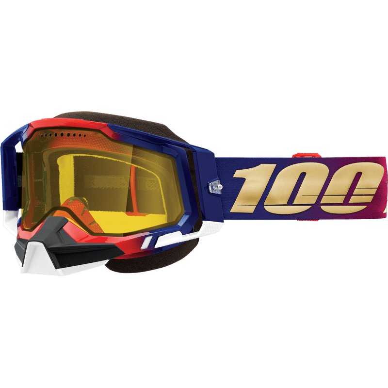 100% RACECRAFT 2 SNOWMOBILE GOGGLE UNITED YELLOW LENS (50011 - 00006) - DRIVEN Canada's Powersports 19626100182250011 - 00006