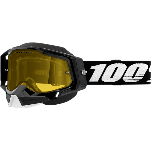 100% RACECRAFT 2 SNOWMOBILE GOGGLE - YELLOW LENS - Driven Powersports Inc.19626100178550011-00001