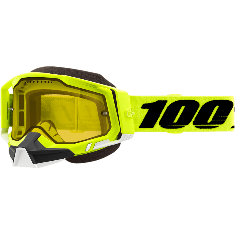 100% RACECRAFT 2 SNOWMOBILE GOGGLE YELLOW LENS - DRIVEN Canada's Powersports 19626100183950011 - 00004
