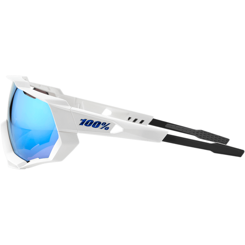 100% SPEEDTRAP MATTE WHITE W/HIPER ICEBERG LENS - DRIVEN Canada's Powersports 84126917843360012 - 00003