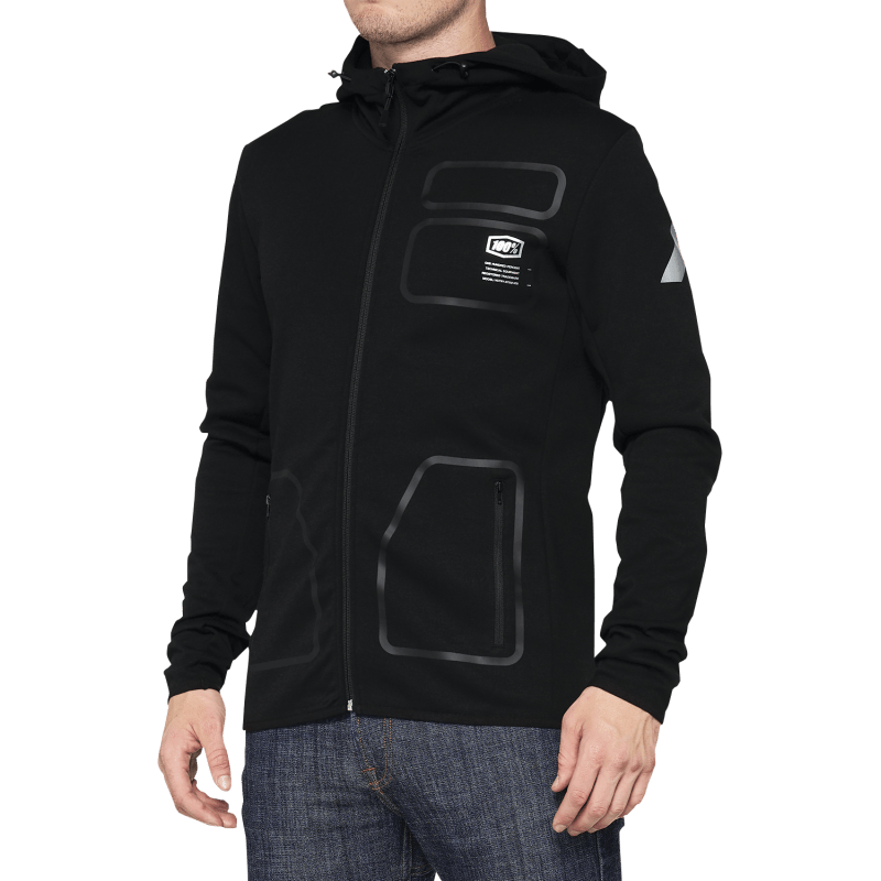100% VICEROY HOODED ZIP TECH FLEECE - DRIVEN Canada's Powersports 84126915854137002 - 019 - 10