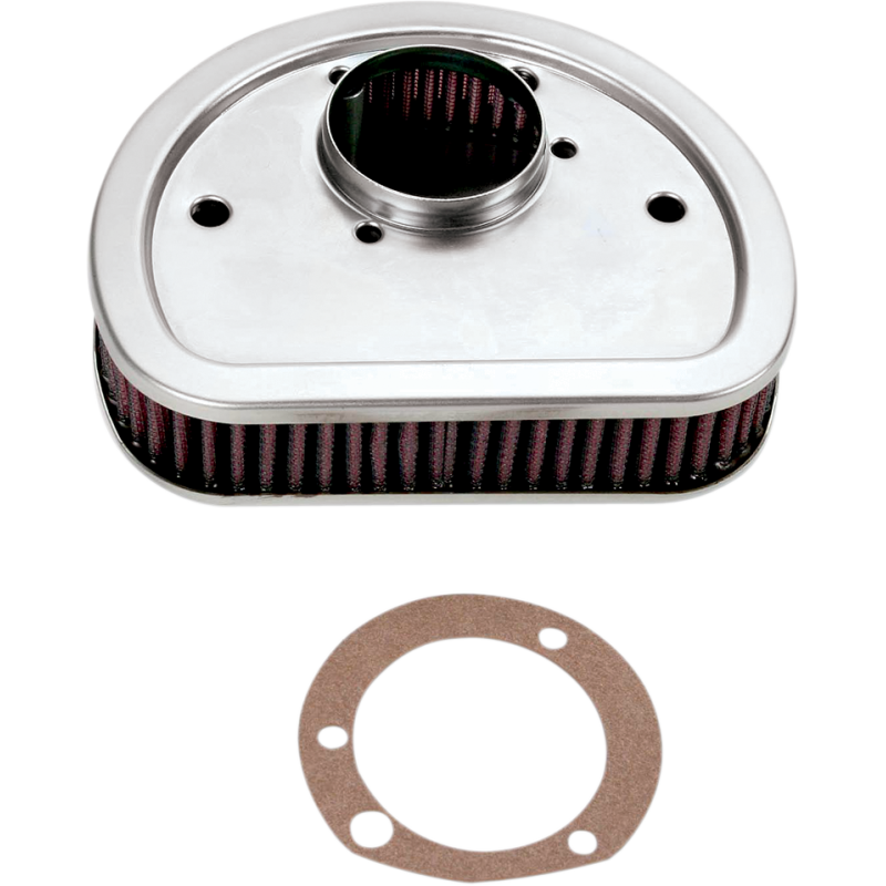 K & N 99-13 TWIN CAM/01-12 SOFTAIL AIR FILTER 3/4 Front - Driven Powersports