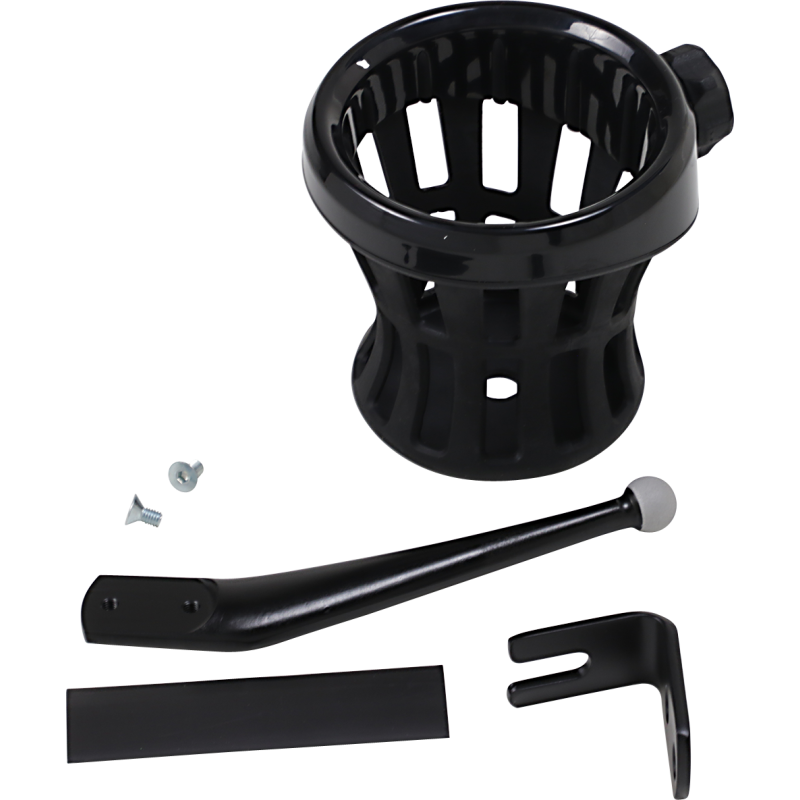 CIRO LLC HOLDER DRINK PASS 14-19 FLHTCU Black Front - Driven Powersports