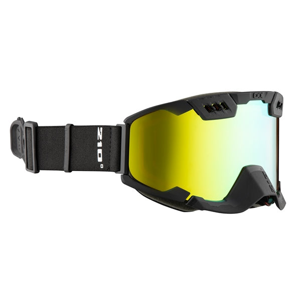 CKX 210° Goggles with Controlled Ventilation for Backcountry 210 Off-Road Matte Black Mirror gold - Driven Powersports