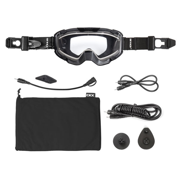 CKX Insulated Electric 210° Goggles for Trail 210 Trail Matte Black PHOTOCHROMIQUE - Driven Powersports