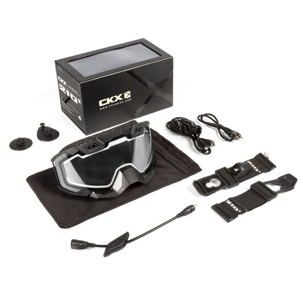 CKX Electric 210° Goggles with Controlled Ventilation for Backcountry 210 Off-Road Matte Black PHOTOCHROMIQUE - Driven Powersports