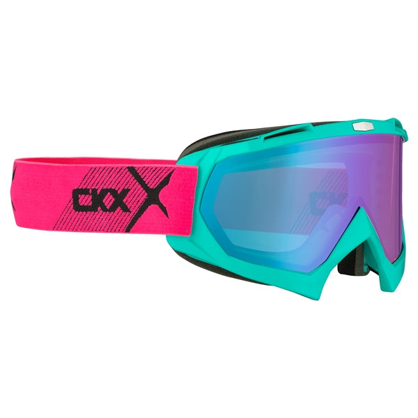 CKX Goggle JR assault Turquoise REVO TURQUOISE MIRROR - Driven Powersports
