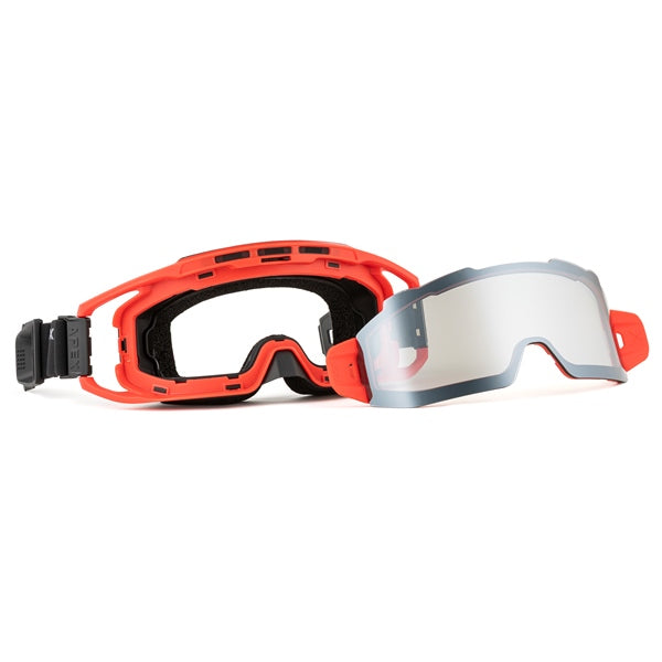 CKX Apex Goggle Black/Red Double Revo silver mirror/Smoke - Driven Powersports