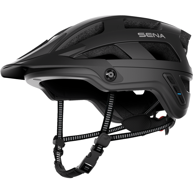 SENA M1 EVO SENA MTB HELMET Matte Black Front - Driven Powersports